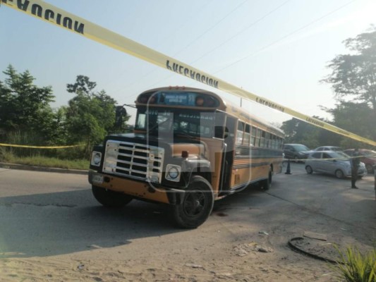 Matan a conductor de bus en segundo anillo de San Pedro Sula